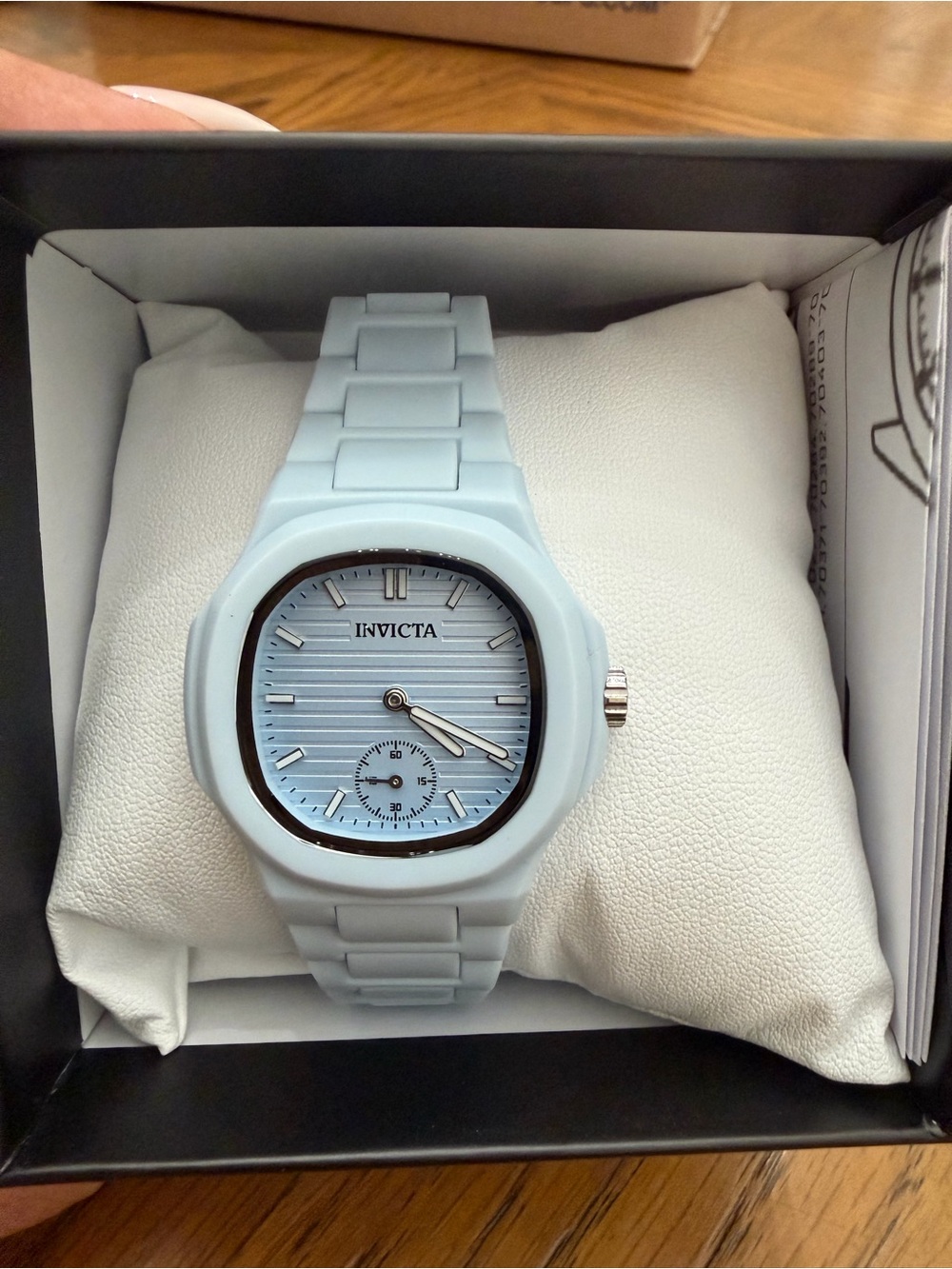 Invicta Celestial Light Blue Watch with Textured Dial